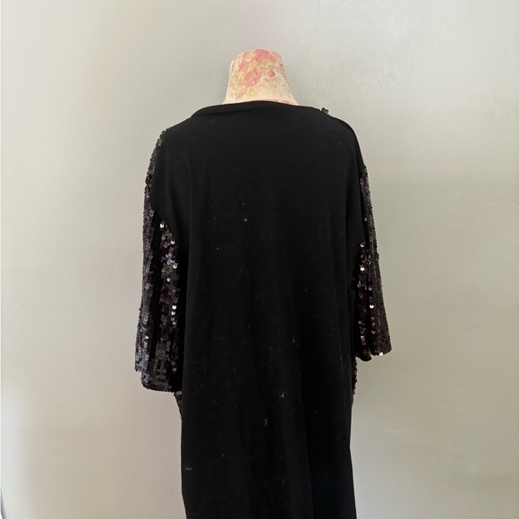 Black Sequin 'It's My Birthday' Dress - Picture 2 of 2